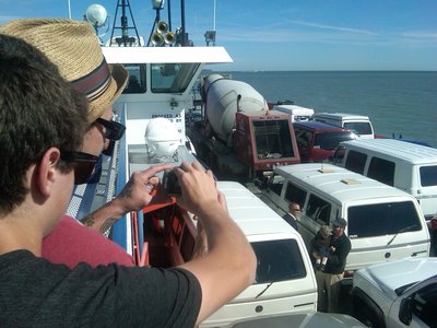 Pete and Chris ready to hit the island running .
