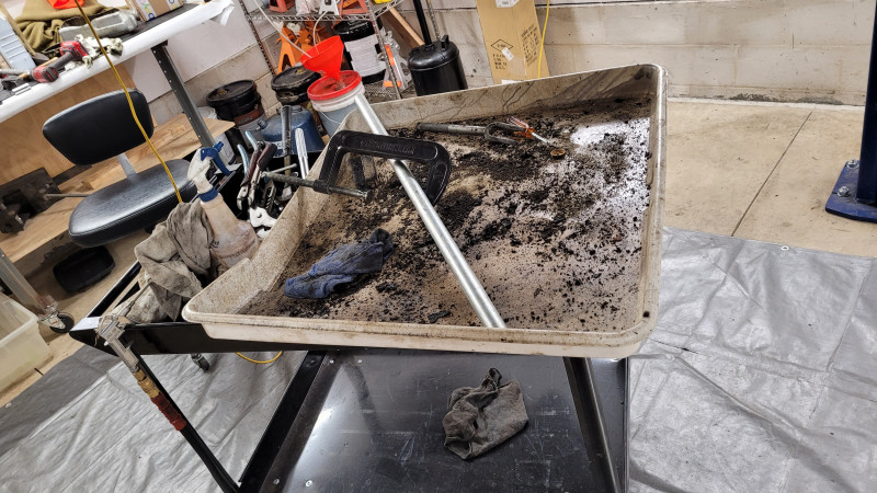 This is a shitty, messy, greasy job.  I mostly watched and made Rob do the real work.