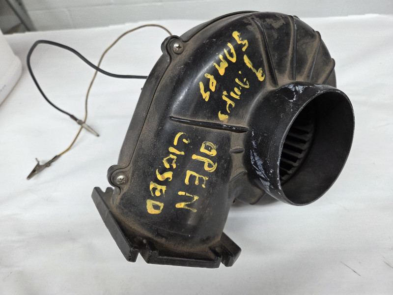 This is an old school tool I've used for many decades. It's a squirrel cage fan blower I use to test amperage capability of circuits- it draws about 9 amps when open and 5-6 amps when closed. Checking voltage is great but doesn't tell you if a circuit can support a load.  This does.