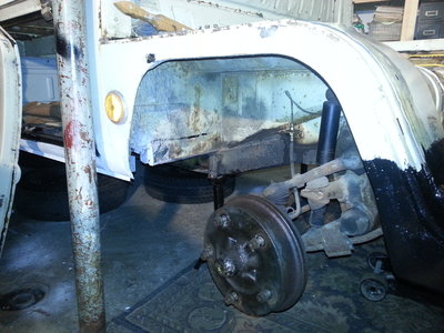 A little repair in the wheel Wells is needed. But there is just a small hole.