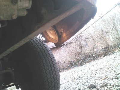 In front.driver wheel