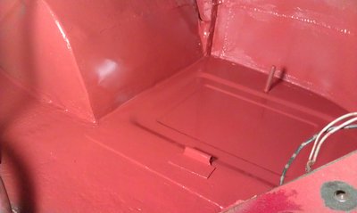 finished battery tray