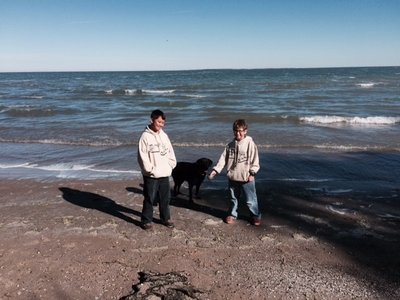 Sean, Kelly and a borrowed dog named Annie!