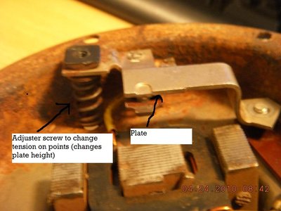 Screw not shown in pic, but would go up through spring.