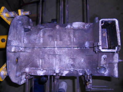 Case as it begins to split.